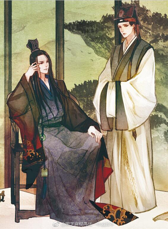 耽美古风手绘图黑芝麻糊再战一年戚顾本