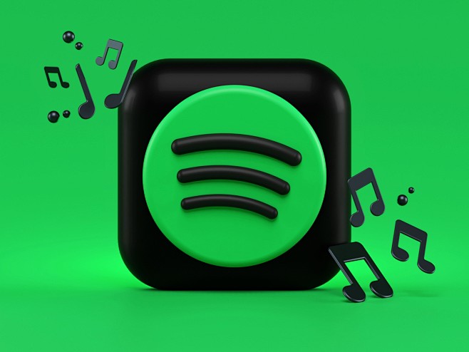 spotify3d图标概念设计图标混合器3d笔记歌曲渲染macos图标macosios14