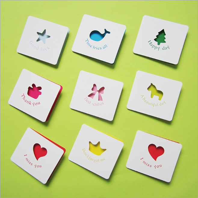 镂空贺卡小卡片折叠贺卡祝福卡留言卡生日礼物贺卡批发价直销淘宝网