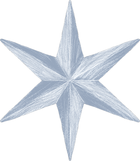 雪花冰晶冬日冷色调圣诞手绘png免扣元素