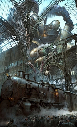 模式哥特式游戏画风轻松有趣的玩法让玩家体验世界大战的蒸汽style