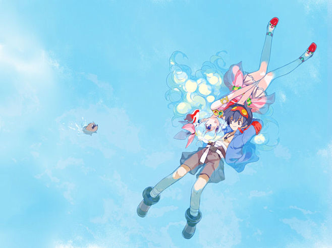 插画动漫俯视动漫俯视图人物俯视动漫俯视视角俯视构图绘画构图俯视