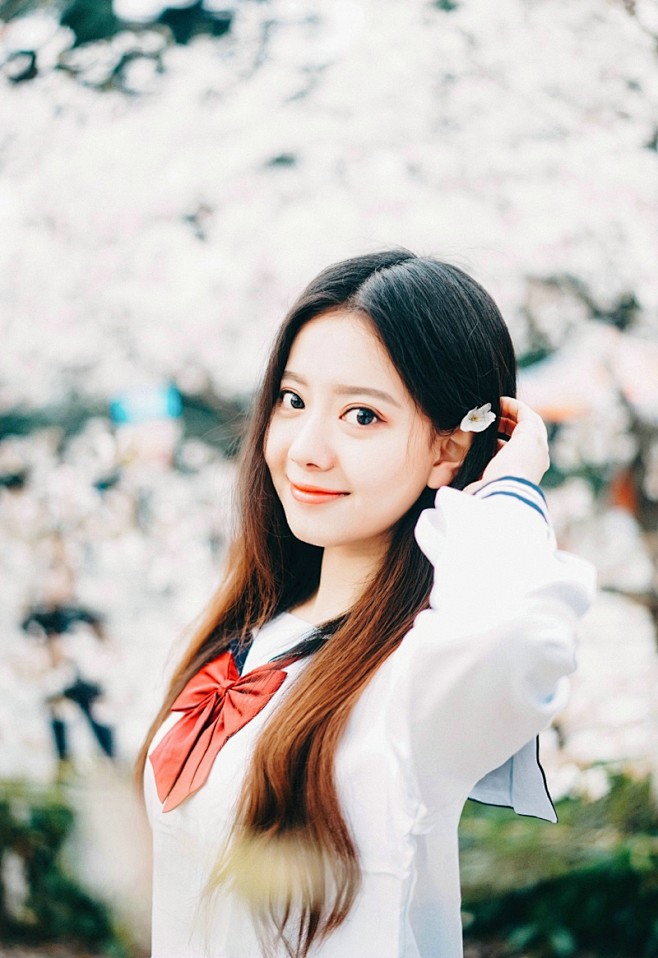 清新校花美女校园青春阳光活力十足