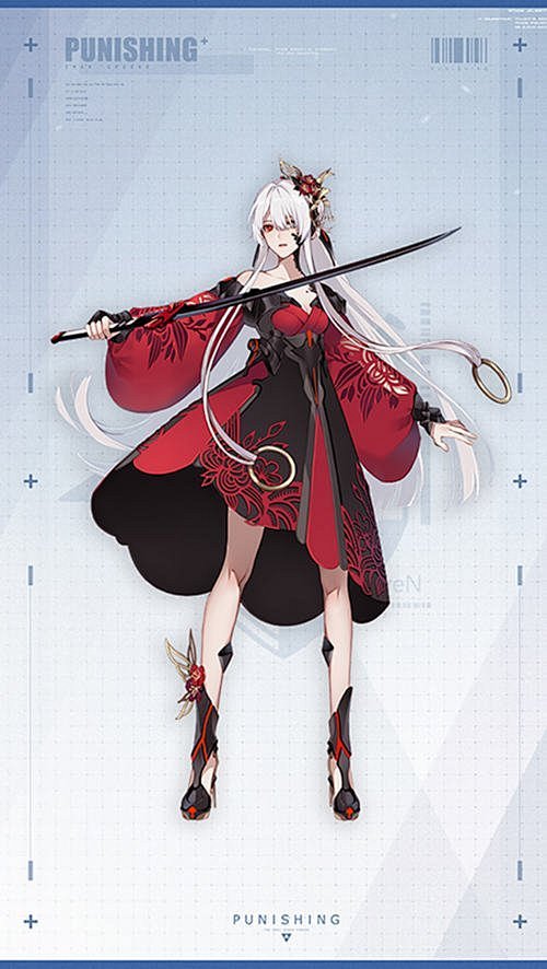 2露西亚深红之渊玉虎石烟画师nunok延续了战双的中国风这件涂装以一件