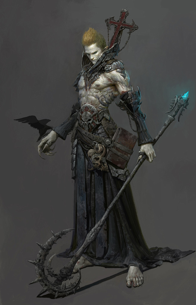 钟风华游戏原画恶魔