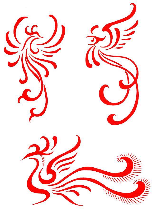 中国图腾第二辑吉祥纹饰龙虎凤图案