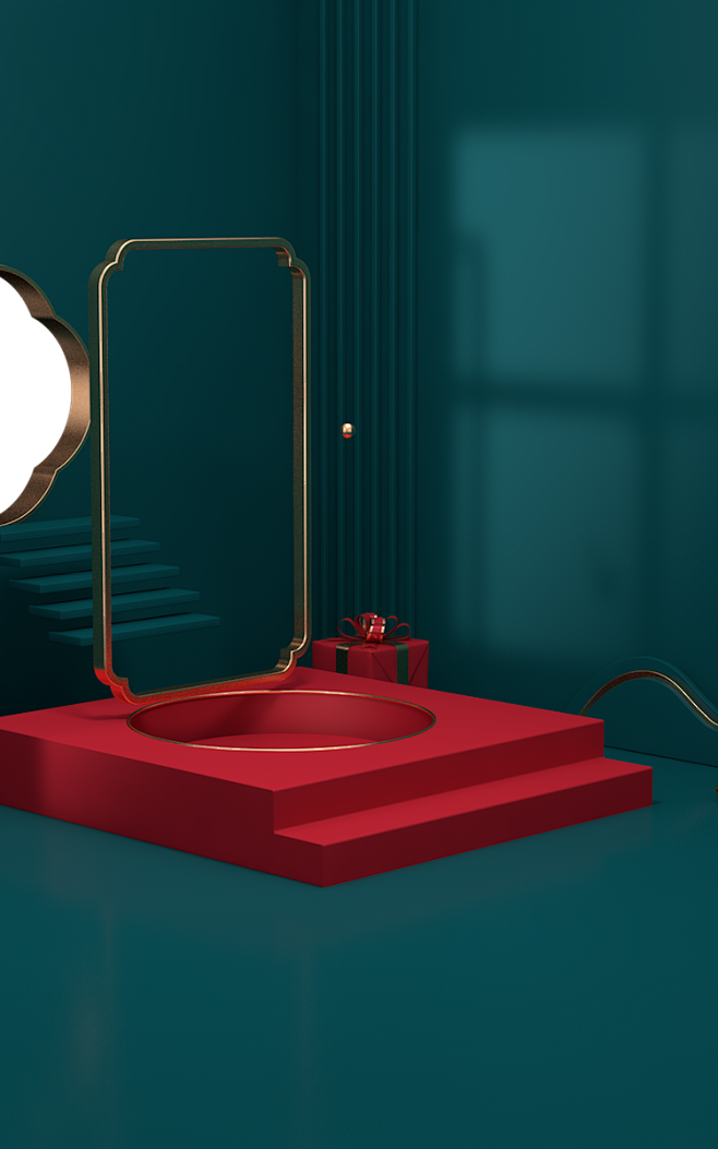 c4d建模背景素材 桌面 台面长图背景图 主图背景素材 采集者@两秒视觉