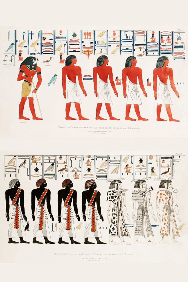 西方古代埃及版式设计图片