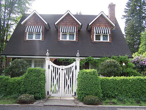 庭院花园入口景观设计入口铁艺门木质大门设计