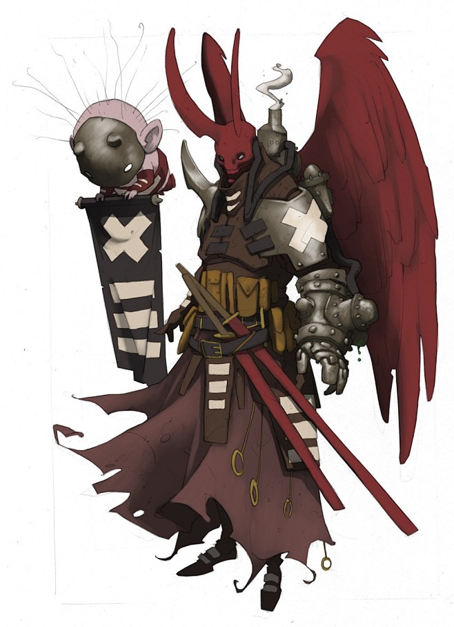 欧美怪物概念角色设计原画插画参考合集