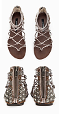 Boho Studded Gladiator Sandals <3 Loving the Detail on these!