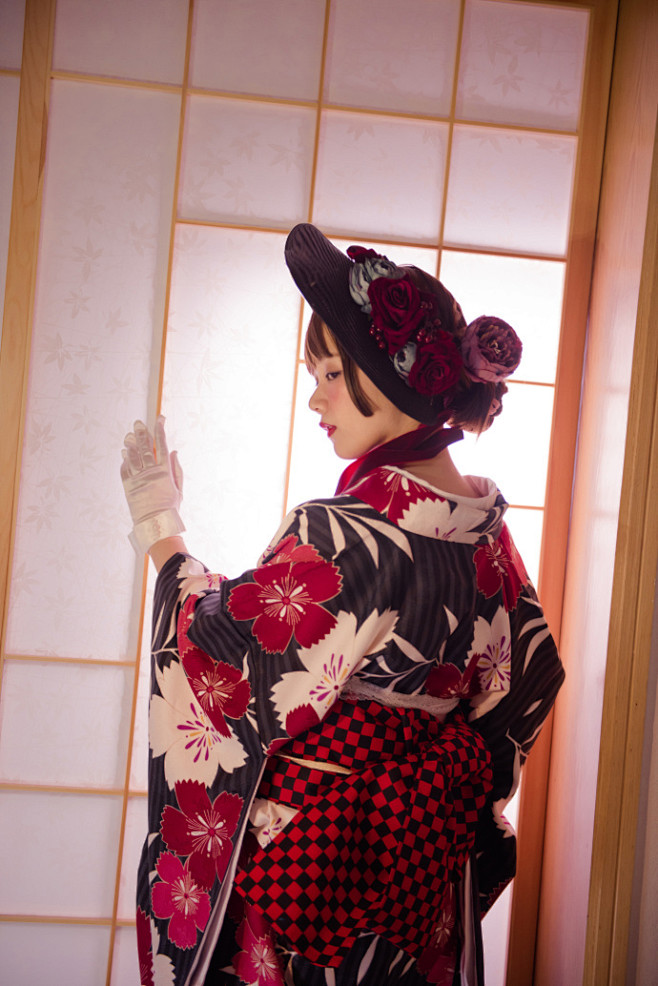 和服写真混搭和装大正浪漫少女私房写真