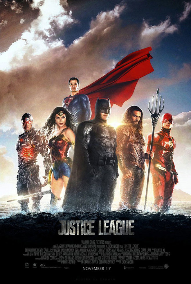 正義聯盟justiceleague正式版角色海報