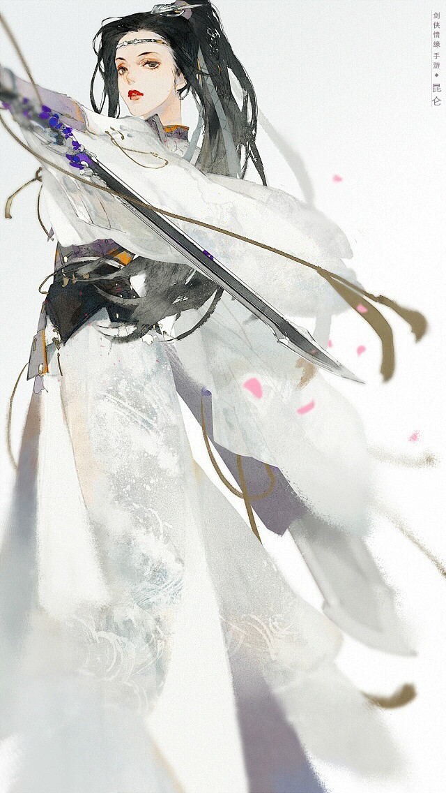 剑三手绘插画眠狼绘