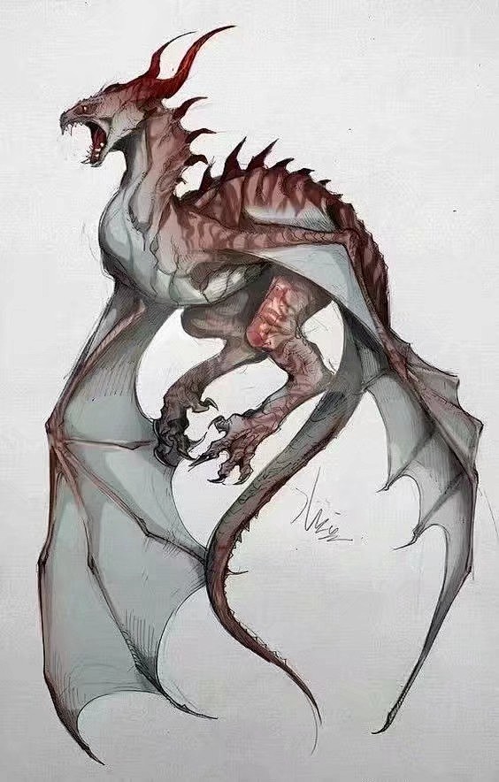 龙的翅膀画法材料