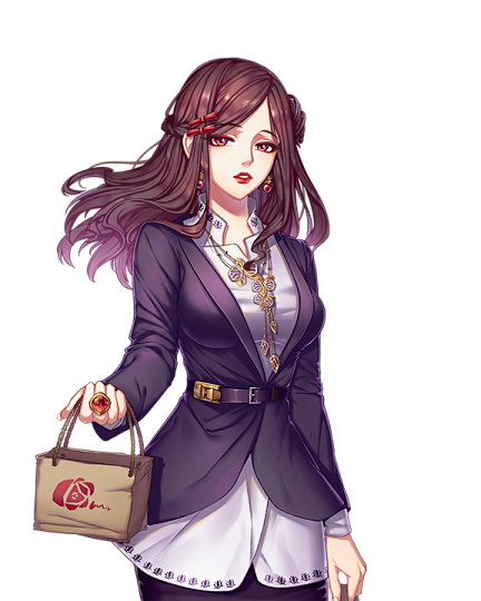 西装女