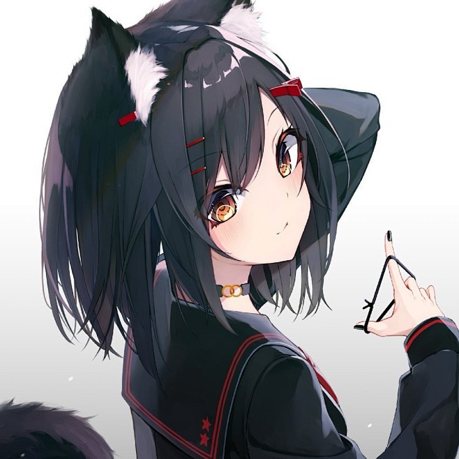 女头像日系头像半身像萌妹子头像byまよぎい6767676767