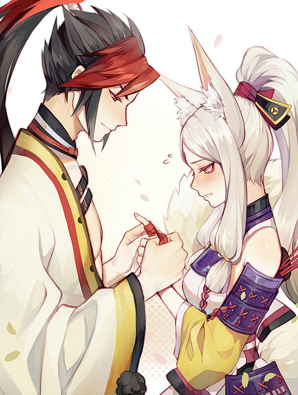 阴阳师手游白狼同人图插画壁纸博狼半次元第一中文cos绘画小说社区