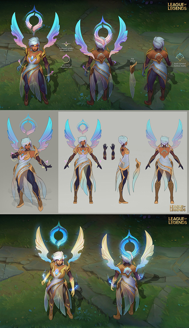 天启者卡尔玛黎明使者角色设计图拳头riot原画设计师梅根奥洛克画作