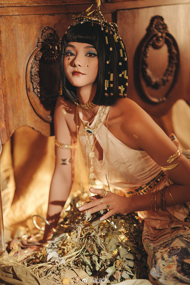 谢安然 cosplay 古埃及 托勒密王朝 克利奥帕特拉七世 埃及艳后 我要