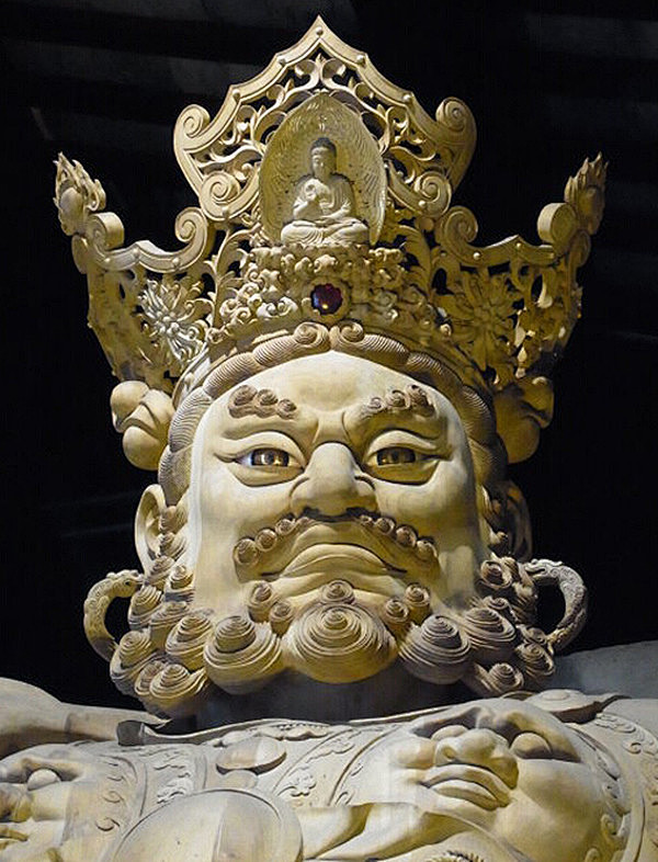 张亚辉雕刻艺术从闲生转采于2021-07-31 22:49:52凌云寺 四大天王