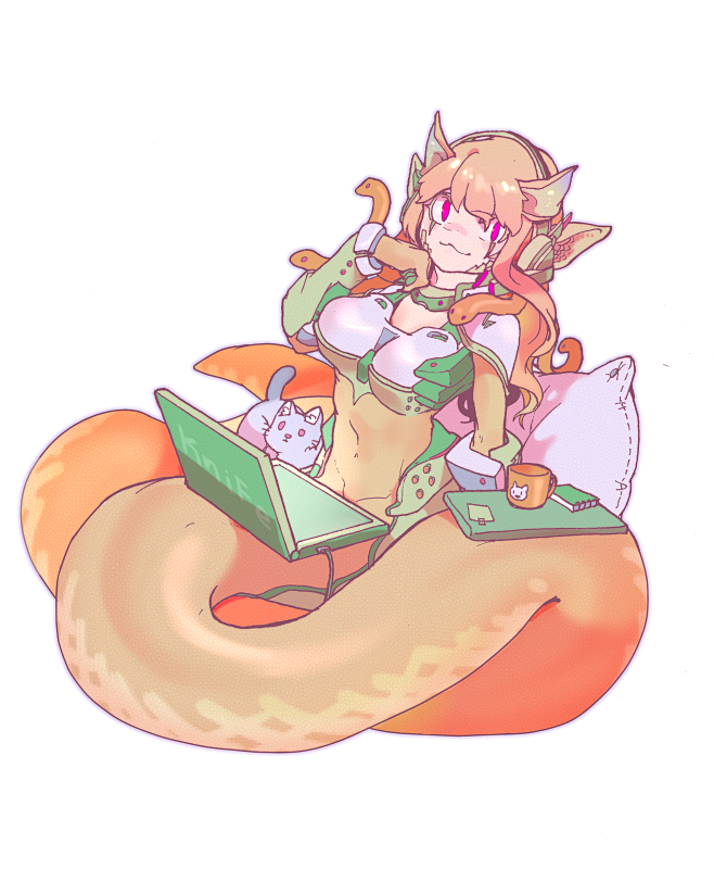 10:24:30怪物女孩三十题 娜迦蛇女拟人化设计爱手绘的小许该采集也在