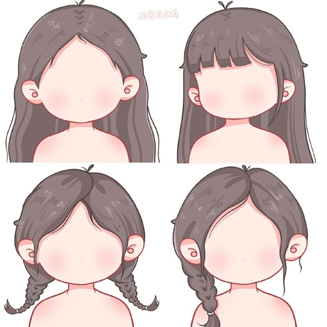 q版女生发型画法画画每日一画2南通