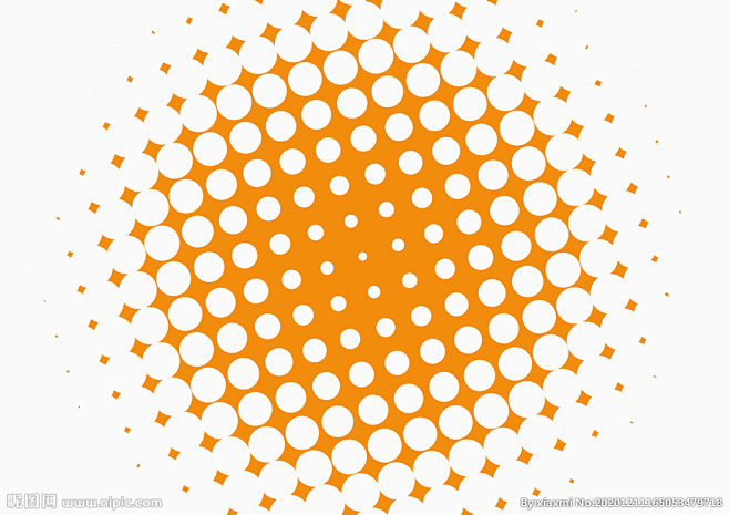 波普风圆点素材