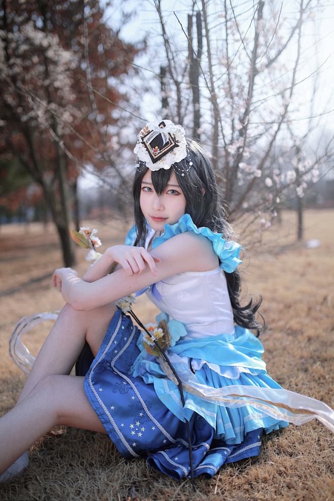 性感韩国美女蕾丝白袜超短裙cosplay