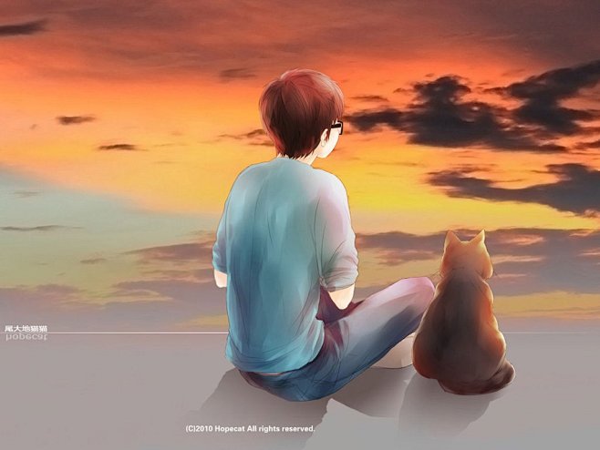 清如水时浓如墨采集于2018-04-11 20:12:49猫与男生动漫清如水时浓如