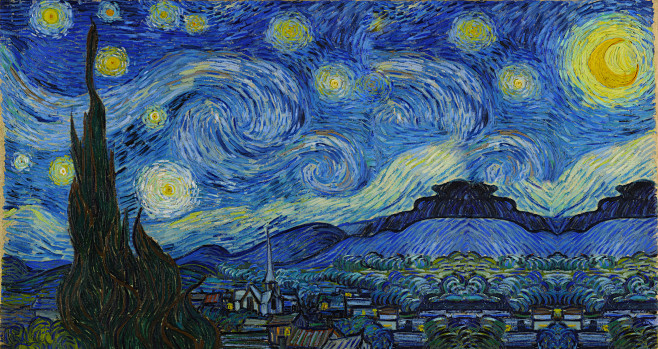 壁纸梵高星空