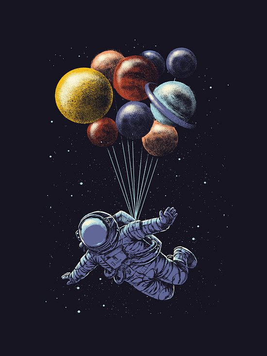 spacetravelartprint