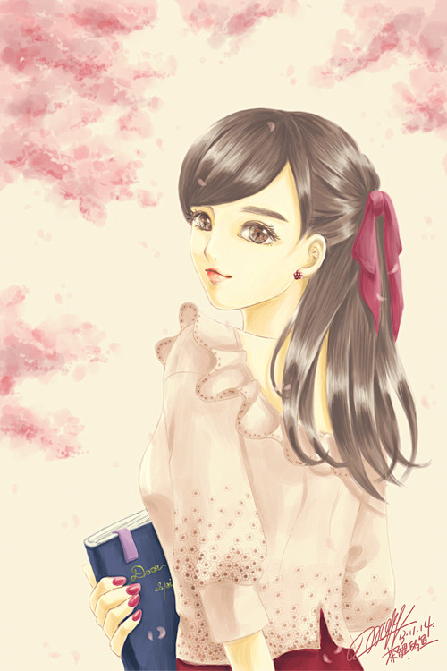 侧影  #插画# #手绘# #小清新