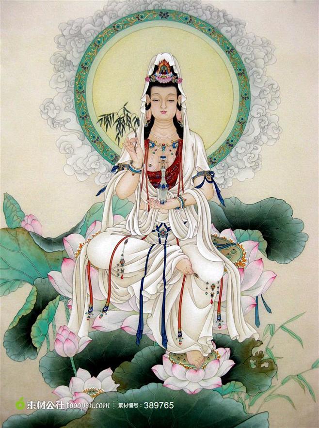 zm3689从空白天色转采于2021-03-31 21:32:14观音图片素材佛教壁画zm