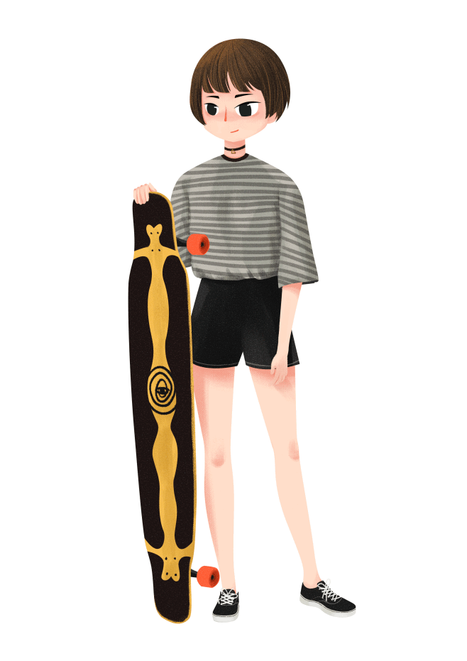 长板女孩eaglebear作品