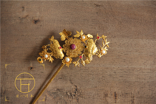 万宝德古代首饰汉服首饰古代金银器点翠发簪结婚首饰发簪古装淘宝网