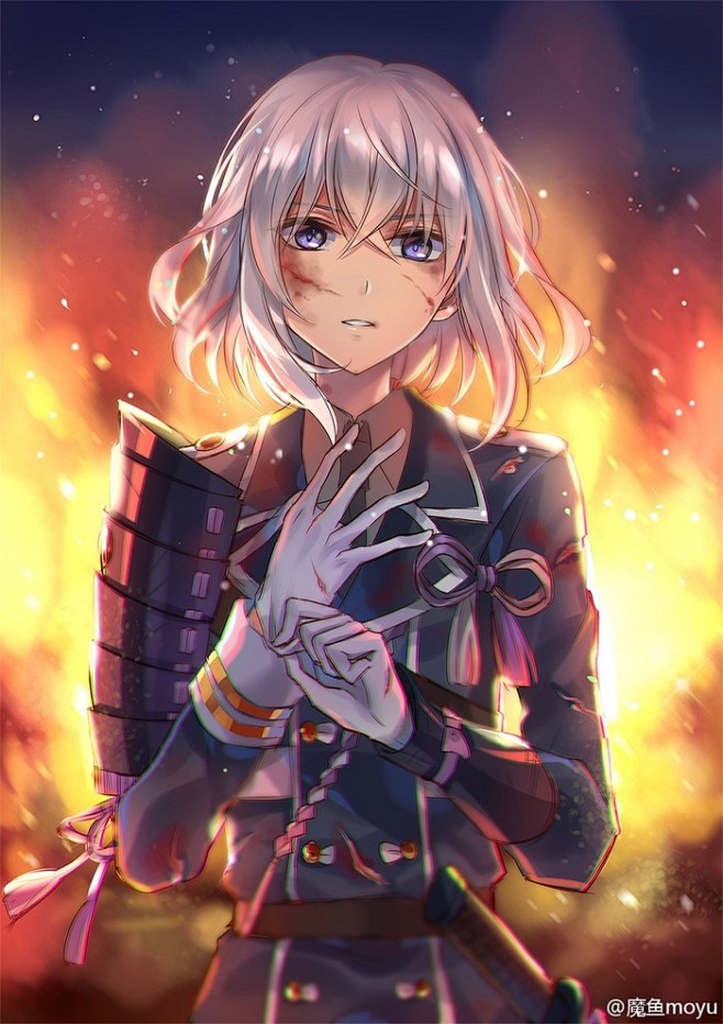 青山故人;从凛月转采于2016-06-12 20:07:08【刀剑乱舞】 骨喰 火焰的