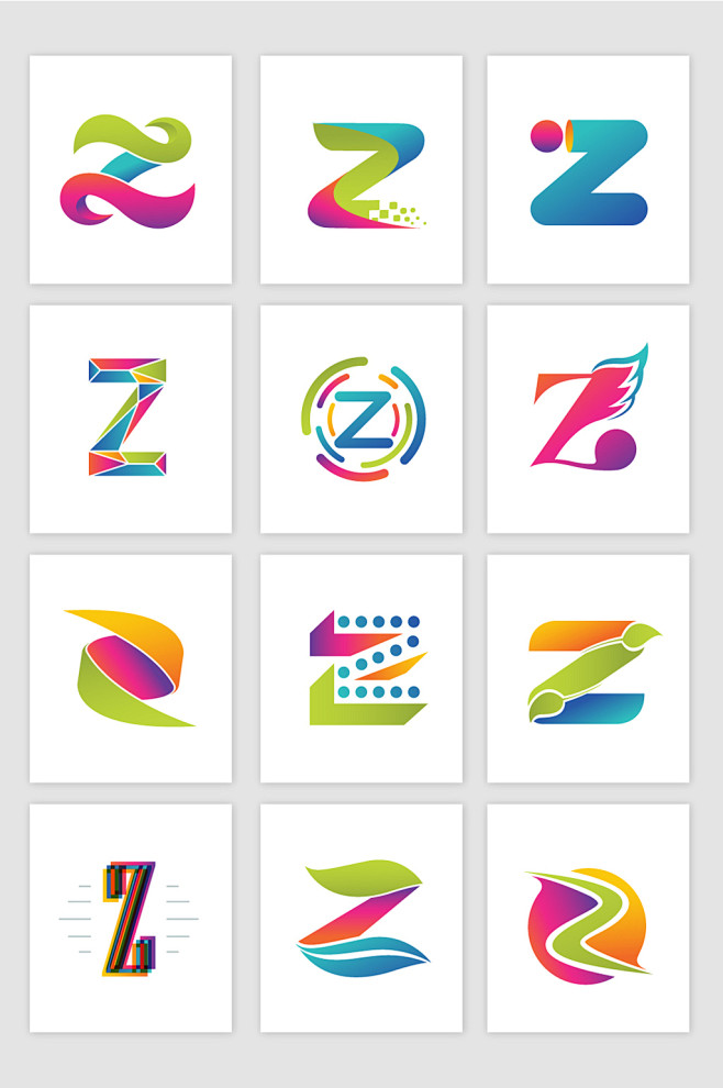 z字母标志logo矢量设计图形