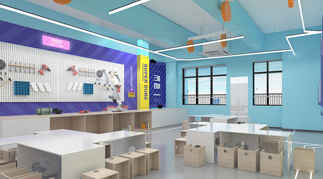 3d打印vr创客教室小学计算机室木工坊校园建设校园文化科学试验室编程