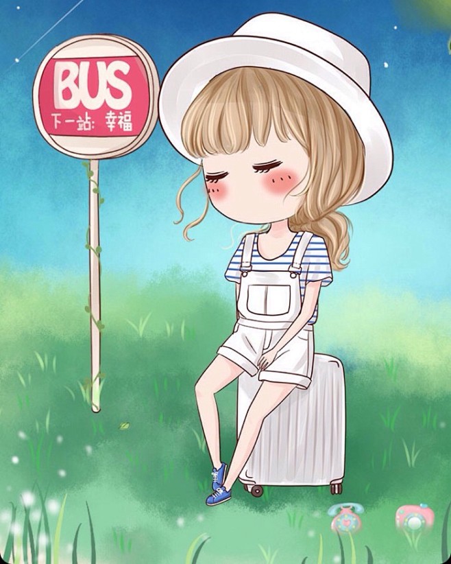 可爱的小薇壁纸头像女生可爱q版人物萌萌图