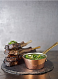 Grilled Lamb Chops with Mint Sauce