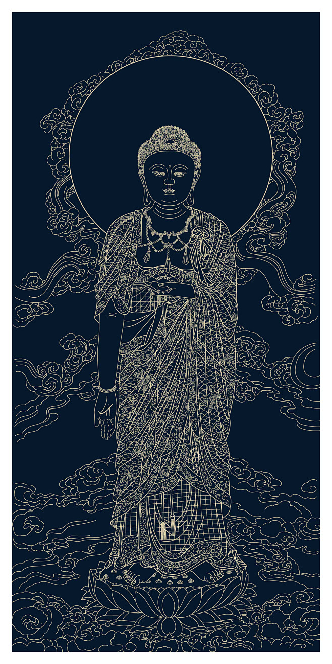 西方三圣之一阿弥陀佛