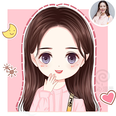 q版头像设计定制作照片转手绘卡通人物形象漫画插画情侣结婚礼淘宝网