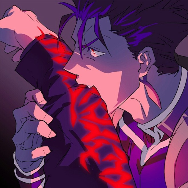 头像 插画 次元 同人 原创 *远坂凛 间桐樱 库丘林 *fate/staynight