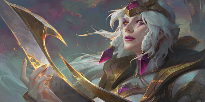 我的眼睛注视着万物女帝戴安娜sufu英雄联盟女帝戴安娜同人