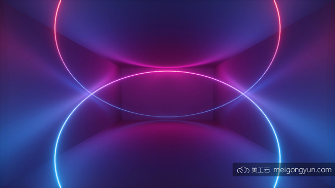 3d霓虹灯虚拟现实抽象迷幻的闪烁的背景超清素材