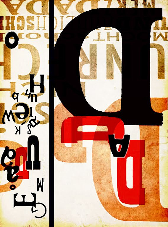 达达主义照片蒙太奇拼接海报