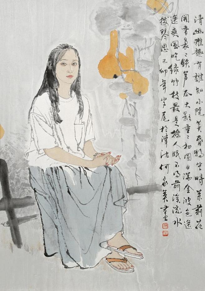 何家英画作欣赏