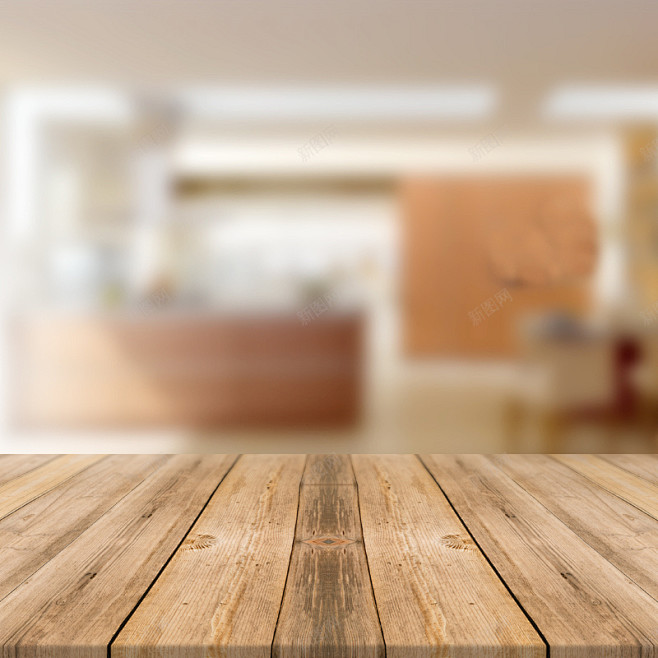厨房家电主图模板高清素材主图台面家居用品家电木板生活电器食品主图