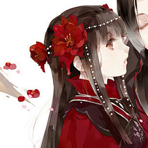 动漫情侣头像二次元中国风